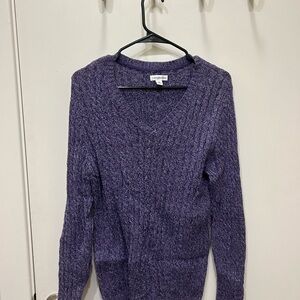 Croft & Barrow Purple Crew Neck Sweater